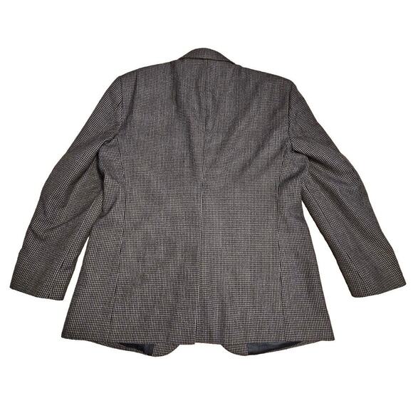 Haggar Clothing Blazer Jacket Mens Sz 44 Houndstooth Pattern Academia Career - Picture 2 of 10